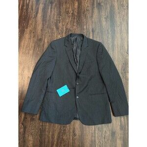 The Blk Tux Men's Tollegno 1900 Dark Grey Suit Jacket Blazer Size 42 Merino Wool